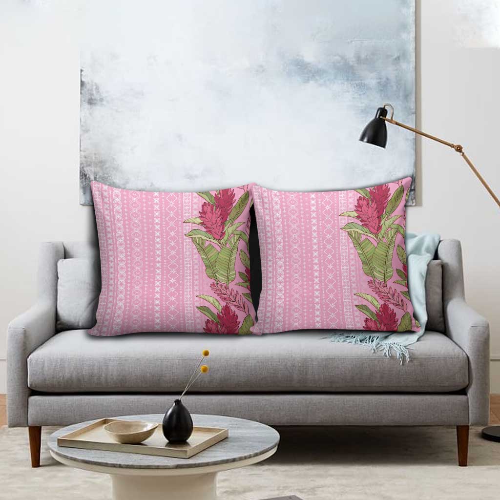 Women's Day Samoa Malu Tattoo Inspired Mix Teuila Pillow Cover Rose Pink LT7 - Polynesian Pride