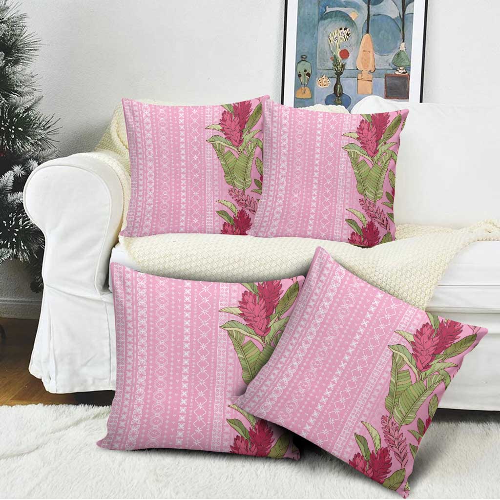 Women's Day Samoa Malu Tattoo Inspired Mix Teuila Pillow Cover Rose Pink LT7 - Polynesian Pride