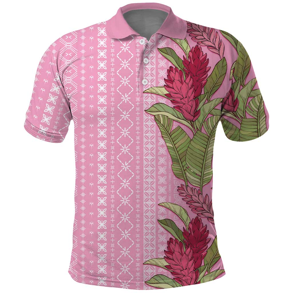 Women's Day Samoa Malu Tattoo Inspired Mix Teuila Polo Shirt Rose Pink LT7 Rose Pink - Polynesian Pride