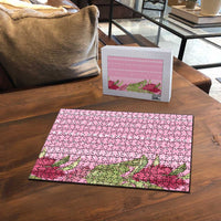 Women's Day Samoa Malu Tattoo Inspired Mix Teuila Puzzle Rose Pink LT7 - Polynesian Pride
