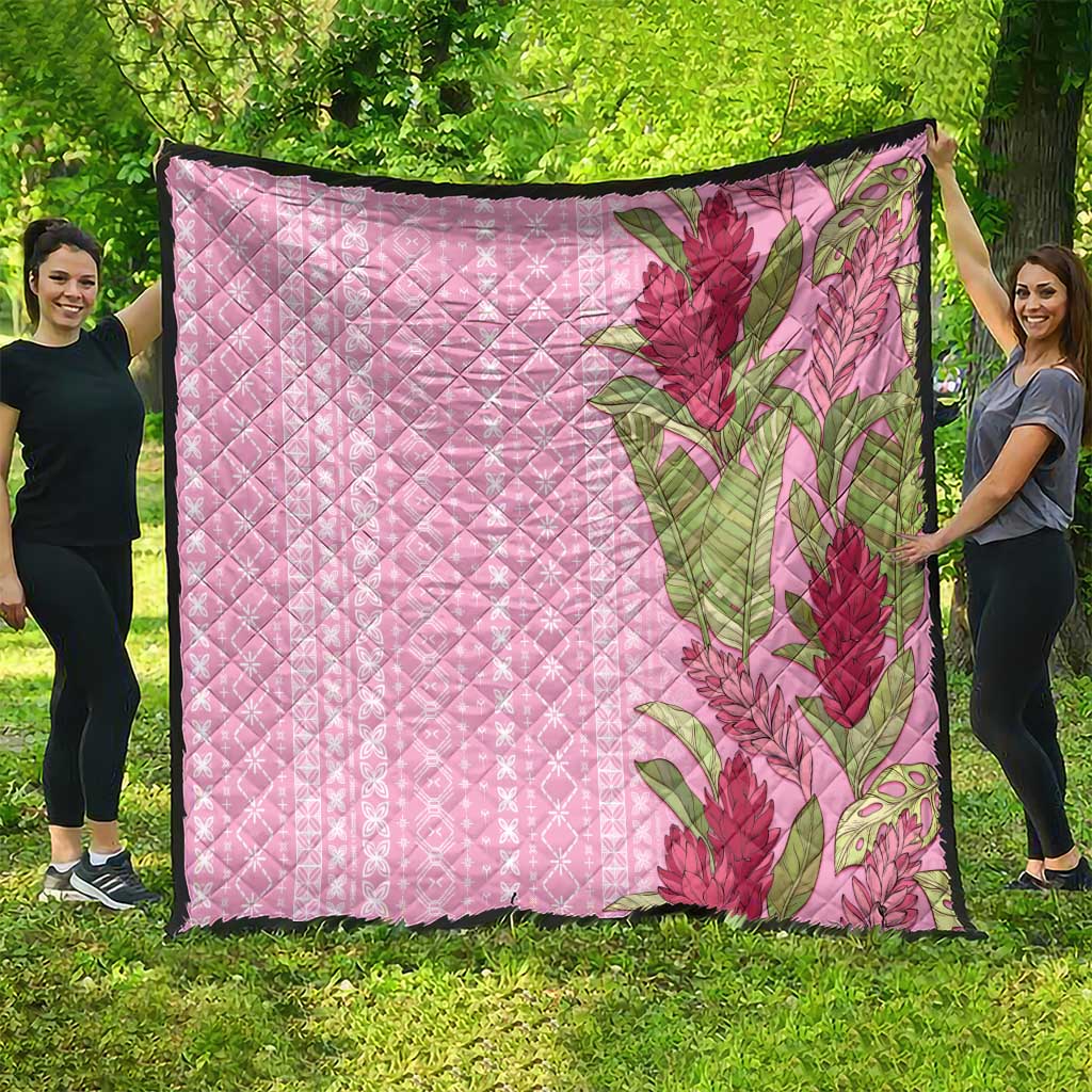 Women's Day Samoa Malu Tattoo Inspired Mix Teuila Quilt Rose Pink LT7 - Polynesian Pride