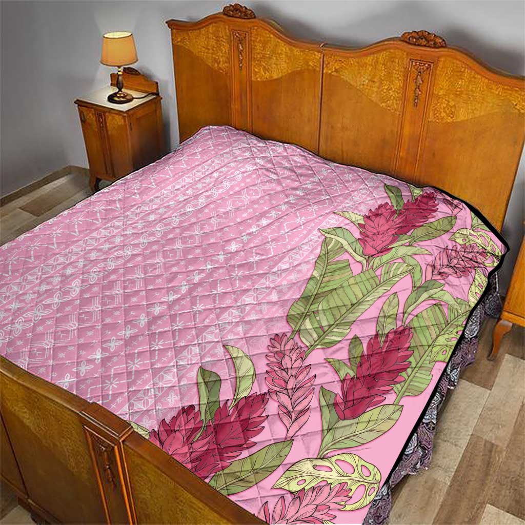 Women's Day Samoa Malu Tattoo Inspired Mix Teuila Quilt Rose Pink LT7 - Polynesian Pride
