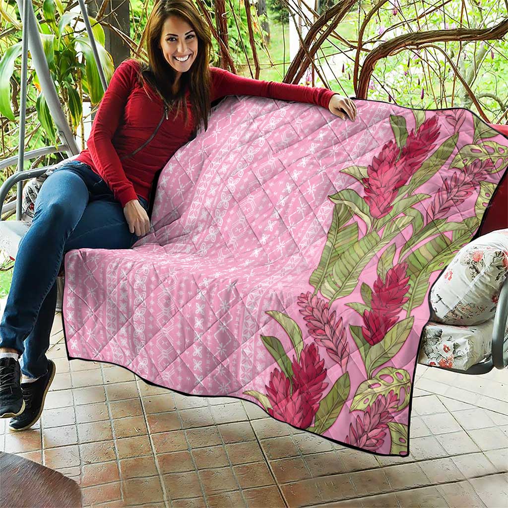 Women's Day Samoa Malu Tattoo Inspired Mix Teuila Quilt Rose Pink LT7 - Polynesian Pride