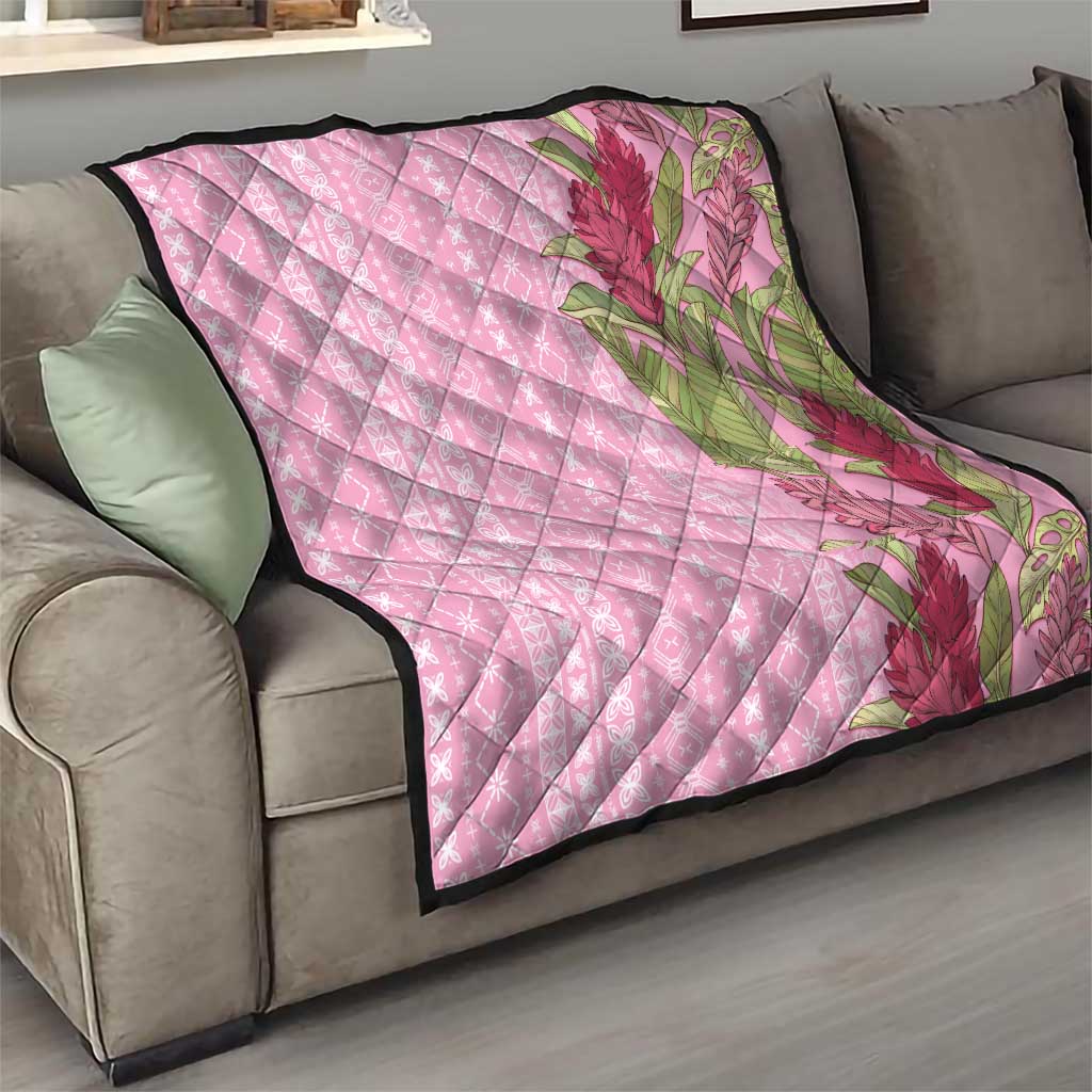Women's Day Samoa Malu Tattoo Inspired Mix Teuila Quilt Rose Pink LT7 - Polynesian Pride