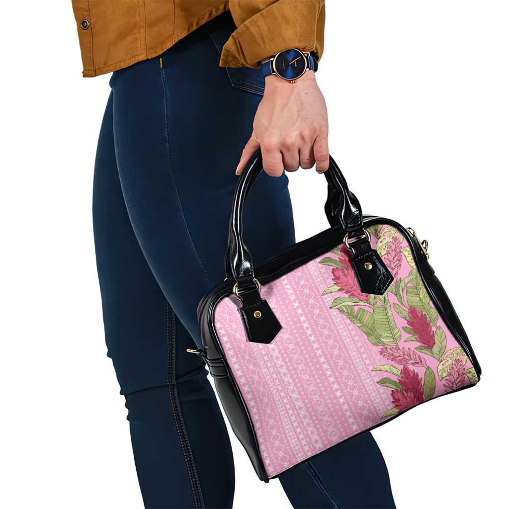 Women's Day Samoa Malu Tattoo Inspired Mix Teuila Shoulder Handbag Rose Pink LT7 - Polynesian Pride