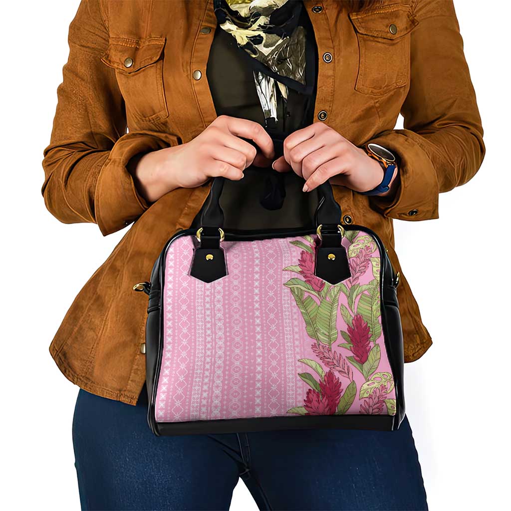 Women's Day Samoa Malu Tattoo Inspired Mix Teuila Shoulder Handbag Rose Pink LT7 - Polynesian Pride