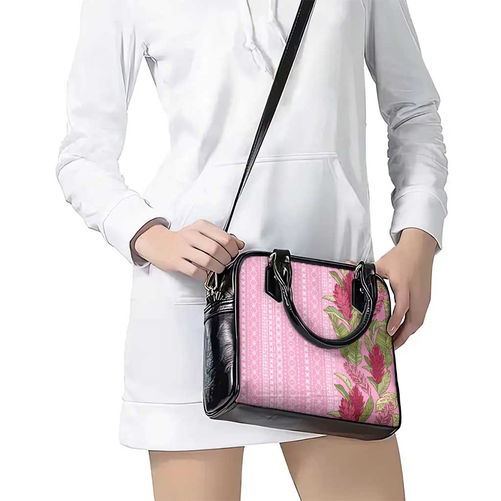 Women's Day Samoa Malu Tattoo Inspired Mix Teuila Shoulder Handbag Rose Pink LT7 - Polynesian Pride