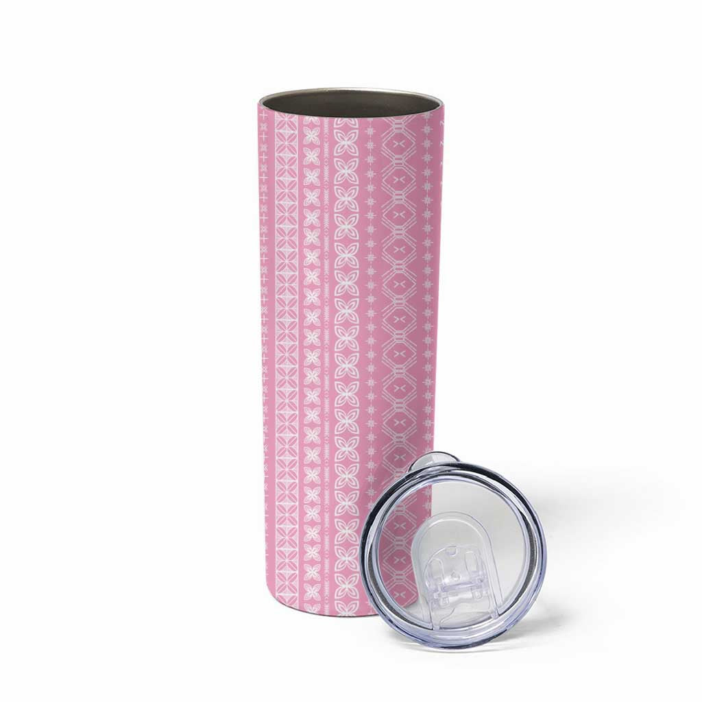 Women's Day Samoa Malu Tattoo Inspired Mix Teuila Skinny Tumbler Rose Pink LT7 - Polynesian Pride