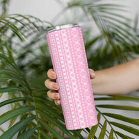Women's Day Samoa Malu Tattoo Inspired Mix Teuila Skinny Tumbler Rose Pink LT7 - Polynesian Pride