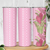 Women's Day Samoa Malu Tattoo Inspired Mix Teuila Skinny Tumbler Rose Pink LT7 - Polynesian Pride