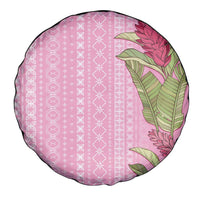 Women's Day Samoa Malu Tattoo Inspired Mix Teuila Spare Tire Cover Rose Pink LT7 - Polynesian Pride