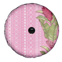 Women's Day Samoa Malu Tattoo Inspired Mix Teuila Spare Tire Cover Rose Pink LT7 - Polynesian Pride