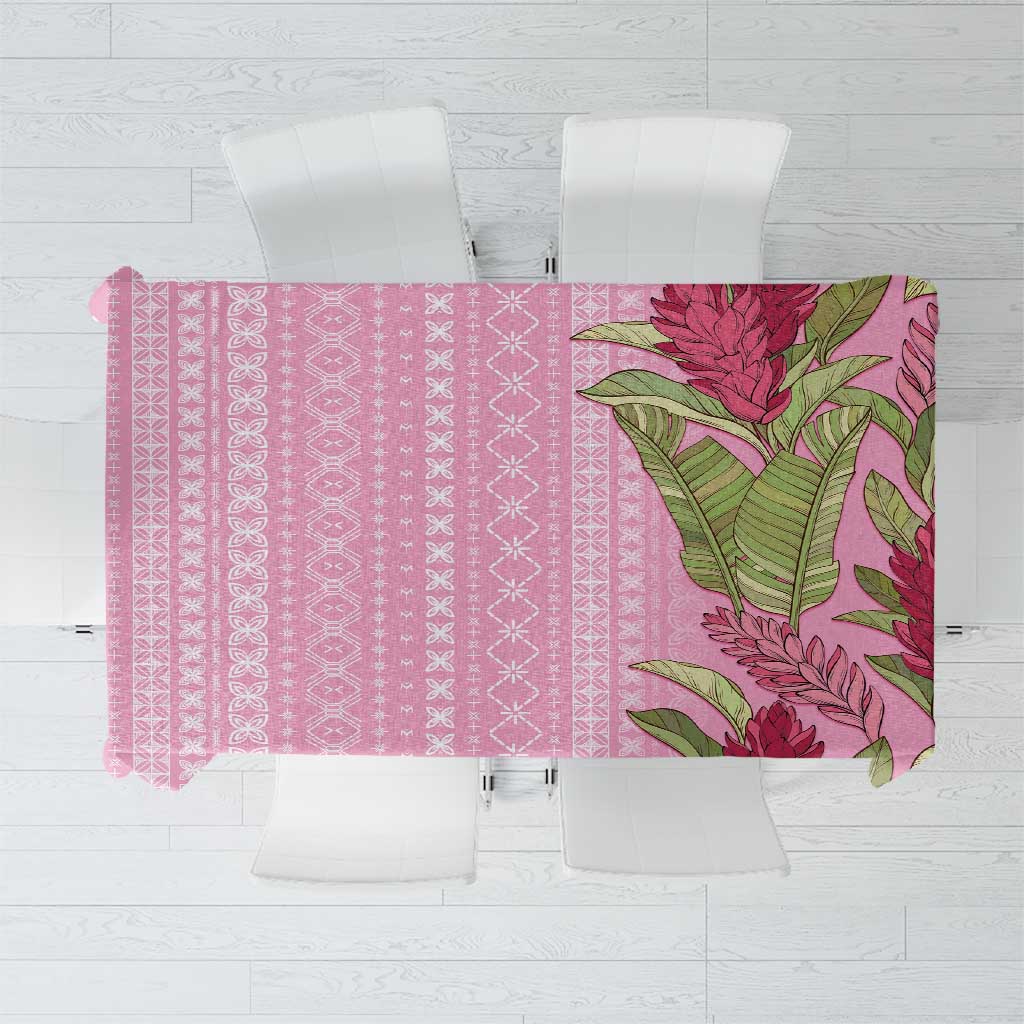 Women's Day Samoa Malu Tattoo Inspired Mix Teuila Tablecloth Rose Pink LT7 Rose Pink - Polynesian Pride