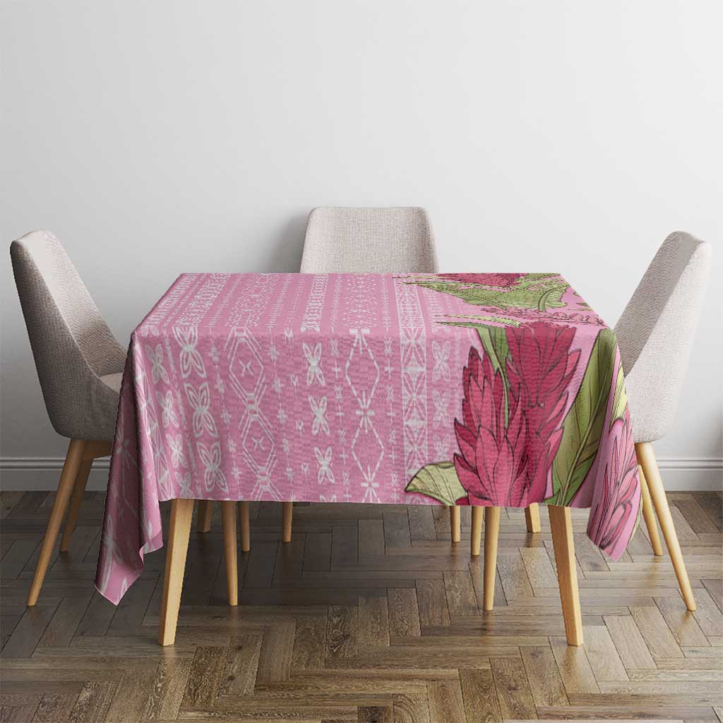 Women's Day Samoa Malu Tattoo Inspired Mix Teuila Tablecloth Rose Pink LT7 - Polynesian Pride