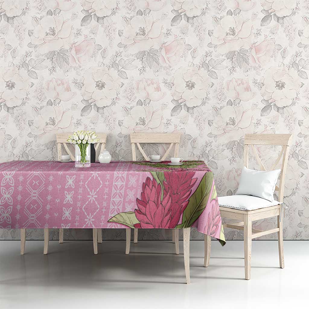 Women's Day Samoa Malu Tattoo Inspired Mix Teuila Tablecloth Rose Pink LT7 - Polynesian Pride