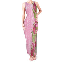 Women's Day Samoa Malu Tattoo Inspired Mix Teuila Tank Maxi Dress Rose Pink LT7 Women Rose Pink - Polynesian Pride