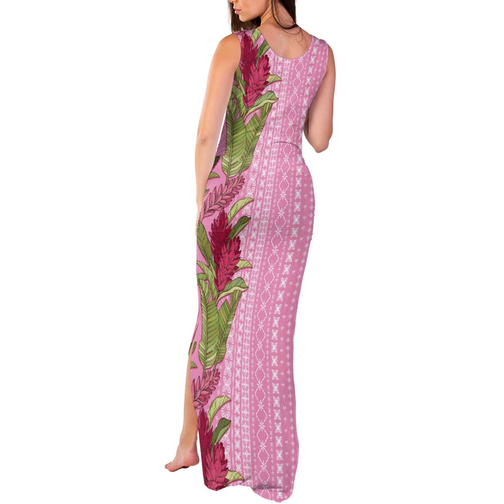 Women's Day Samoa Malu Tattoo Inspired Mix Teuila Tank Maxi Dress Rose Pink LT7 - Polynesian Pride