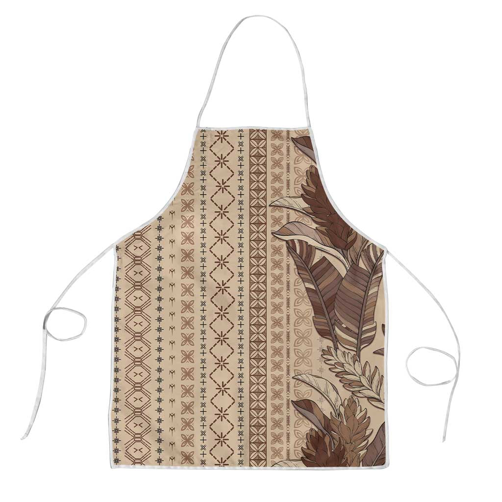 Women's Day Samoa Malu Tattoo Inspired Mix Teuila Apron Vintage Tapa LT7 Beige - Polynesian Pride