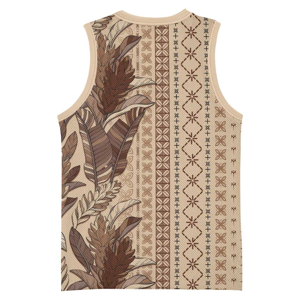 Women's Day Samoa Malu Tattoo Inspired Mix Teuila Basketball Jersey Vintage Tapa LT7 - Polynesian Pride