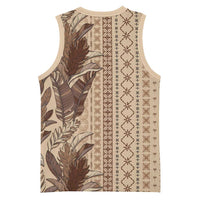 Women's Day Samoa Malu Tattoo Inspired Mix Teuila Basketball Jersey Vintage Tapa LT7 - Polynesian Pride