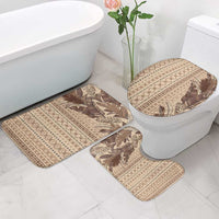 Women's Day Samoa Malu Tattoo Inspired Mix Teuila Bathroom Set Vintage Tapa LT7 - Polynesian Pride