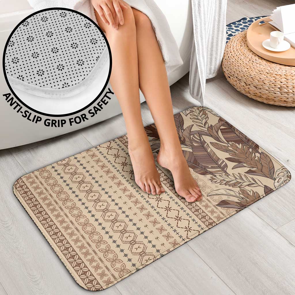 Women's Day Samoa Malu Tattoo Inspired Mix Teuila Bathroom Set Vintage Tapa LT7 - Polynesian Pride