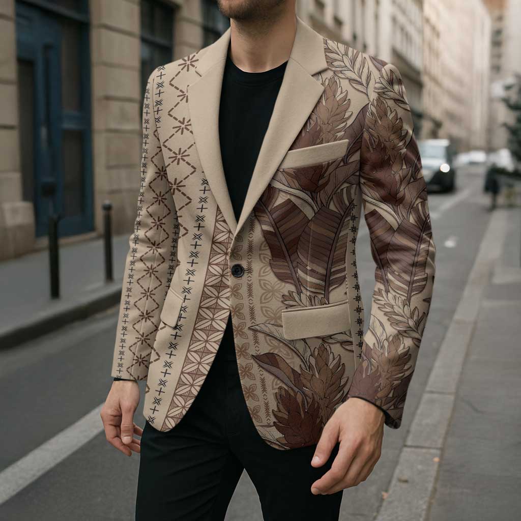Women's Day Samoa Malu Tattoo Inspired Mix Teuila Blazer Vintage Tapa LT7 - Polynesian Pride