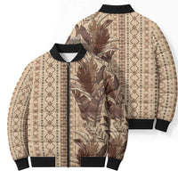 Women's Day Samoa Malu Tattoo Inspired Mix Teuila Bomber Puffer Jacket Vintage Tapa LT7 - Polynesian Pride