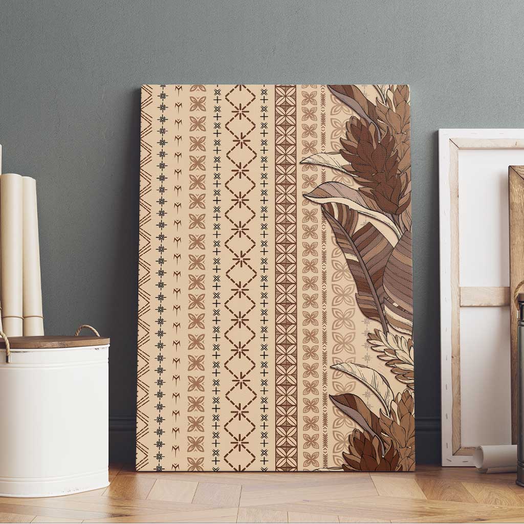 Women's Day Samoa Malu Tattoo Inspired Mix Teuila Canvas Wall Art Vintage Tapa LT7 - Polynesian Pride