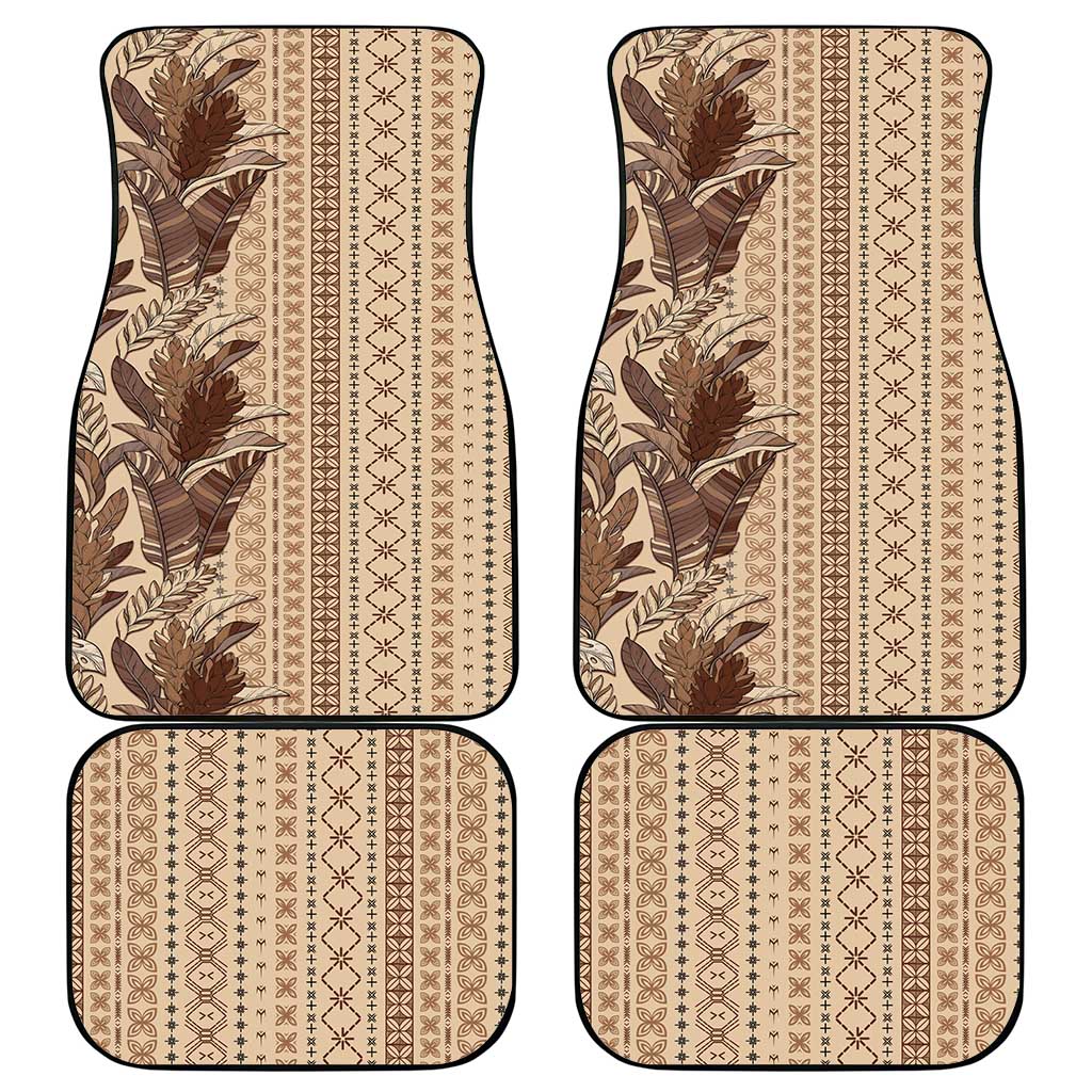 Women's Day Samoa Malu Tattoo Inspired Mix Teuila Car Mats Vintage Tapa LT7 - Polynesian Pride