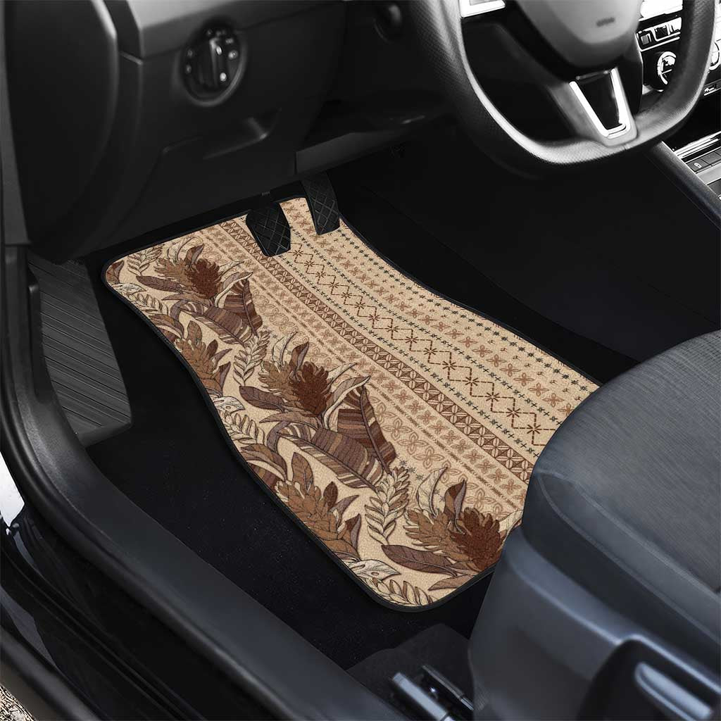 Women's Day Samoa Malu Tattoo Inspired Mix Teuila Car Mats Vintage Tapa LT7 - Polynesian Pride