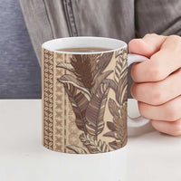 Women's Day Samoa Malu Tattoo Inspired Mix Teuila Ceramic Mug Vintage Tapa LT7 - Polynesian Pride
