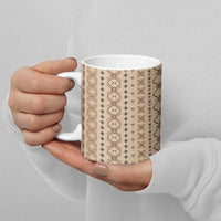 Women's Day Samoa Malu Tattoo Inspired Mix Teuila Ceramic Mug Vintage Tapa LT7 - Polynesian Pride