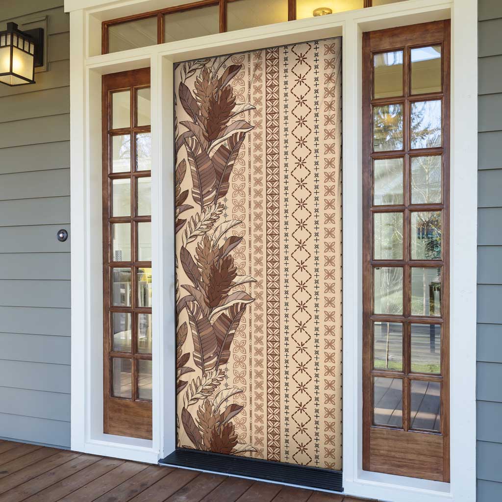 Women's Day Samoa Malu Tattoo Inspired Mix Teuila Door Cover Vintage Tapa LT7 - Polynesian Pride