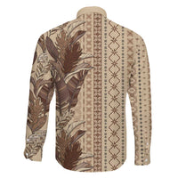 Women's Day Samoa Malu Tattoo Inspired Mix Teuila Family Matching Off The Shoulder Long Sleeve Dress and Hawaiian Shirt Vintage Tapa