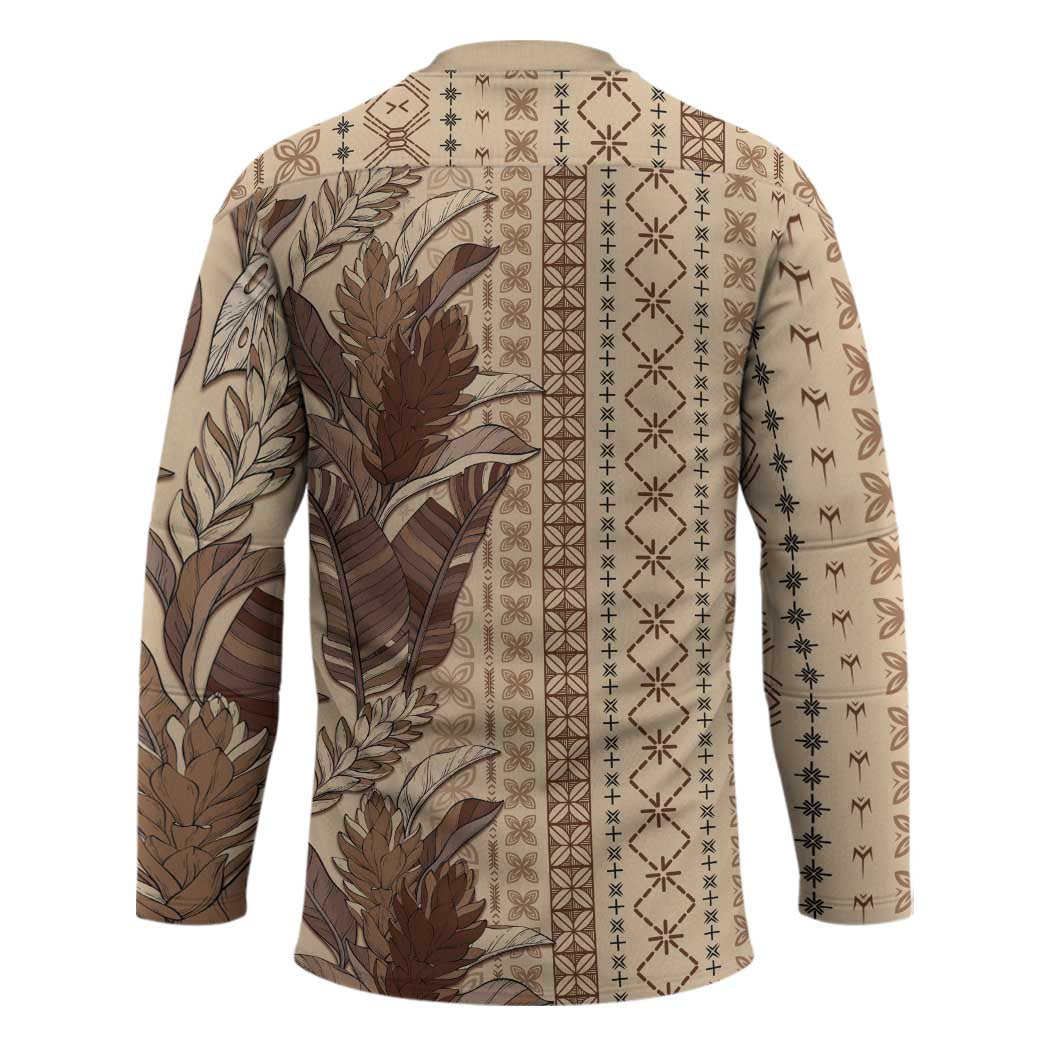 Women's Day Samoa Malu Tattoo Inspired Mix Teuila Hockey Jersey Vintage Tapa LT7 - Polynesian Pride