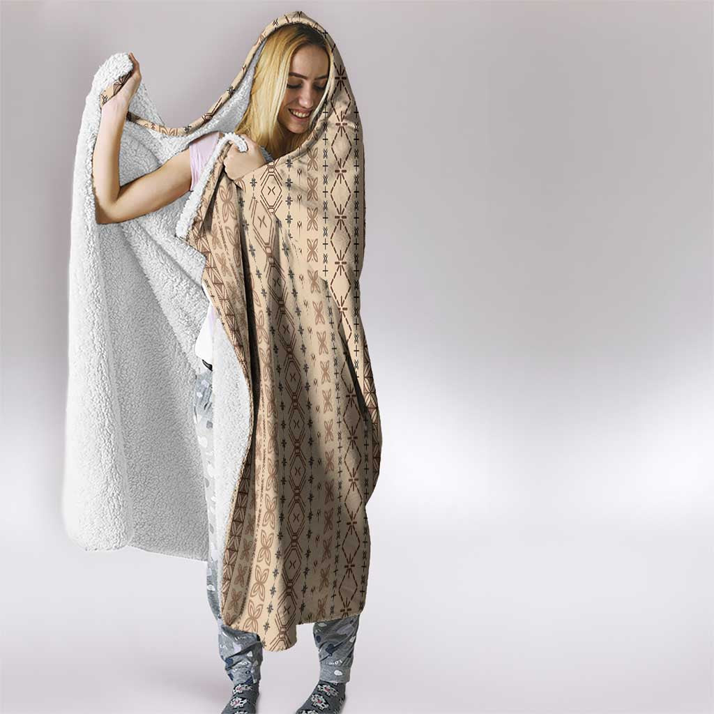 Women's Day Samoa Malu Tattoo Inspired Mix Teuila Hooded Blanket Vintage Tapa LT7 - Polynesian Pride