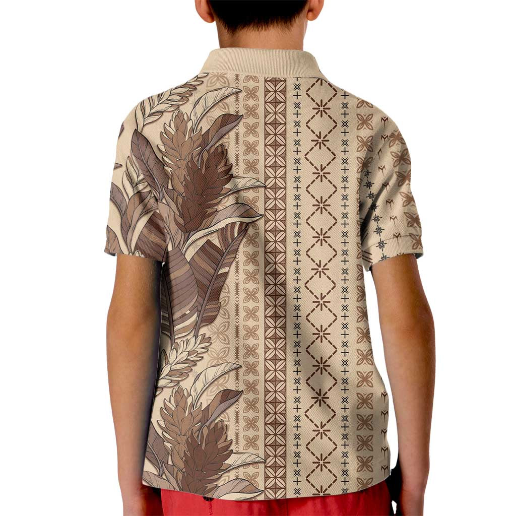 Women's Day Samoa Malu Tattoo Inspired Mix Teuila Kid Polo Shirt Vintage Tapa LT7 - Polynesian Pride