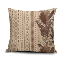 Women's Day Samoa Malu Tattoo Inspired Mix Teuila Pillow Cover Vintage Tapa LT7 Beige - Polynesian Pride