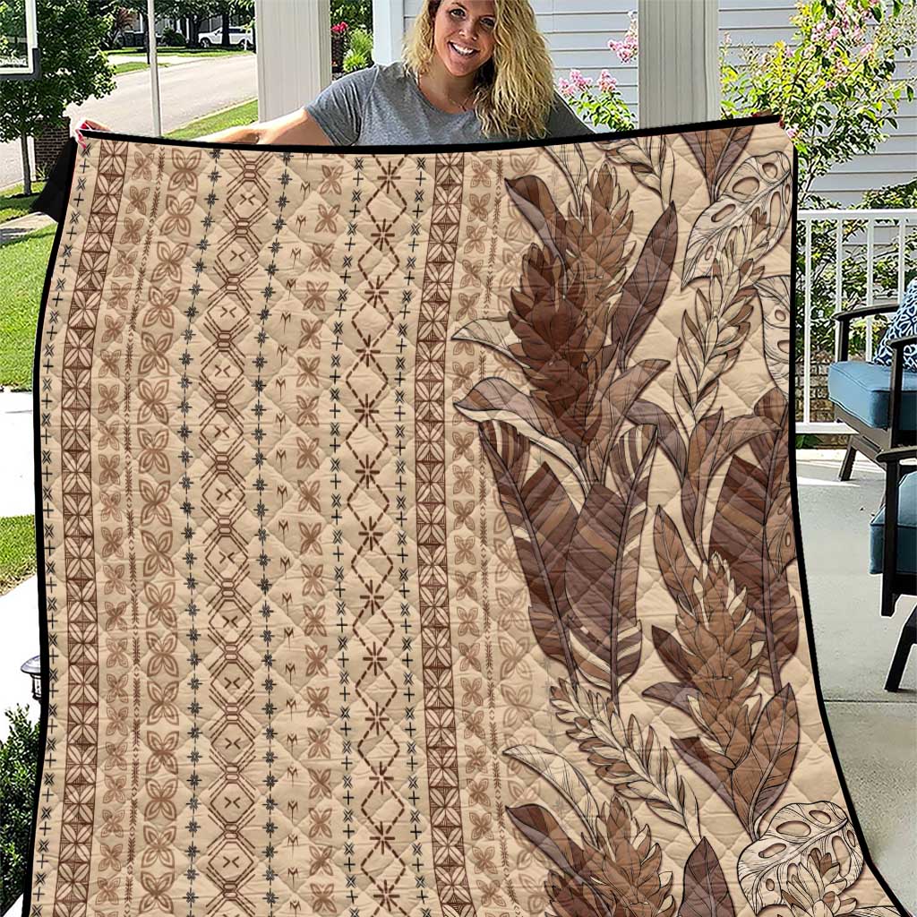 Women's Day Samoa Malu Tattoo Inspired Mix Teuila Quilt Vintage Tapa