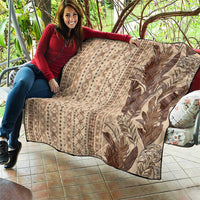 Women's Day Samoa Malu Tattoo Inspired Mix Teuila Quilt Vintage Tapa
