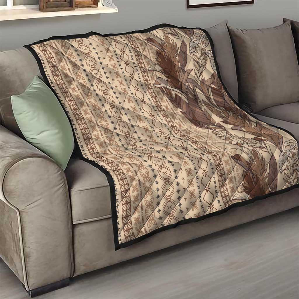 Women's Day Samoa Malu Tattoo Inspired Mix Teuila Quilt Vintage Tapa