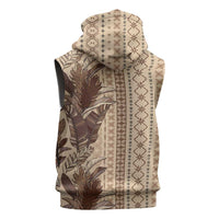 Women's Day Samoa Malu Tattoo Inspired Mix Teuila Sleeveless Zip Hoodie Vintage Tapa