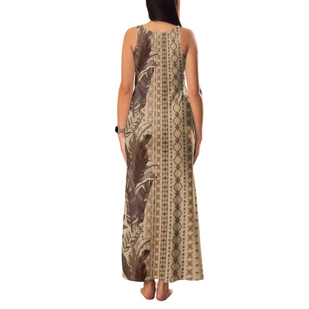 Women's Day Samoa Malu Tattoo Inspired Mix Teuila Tank Maxi Dress Vintage Tapa LT7 - Polynesian Pride