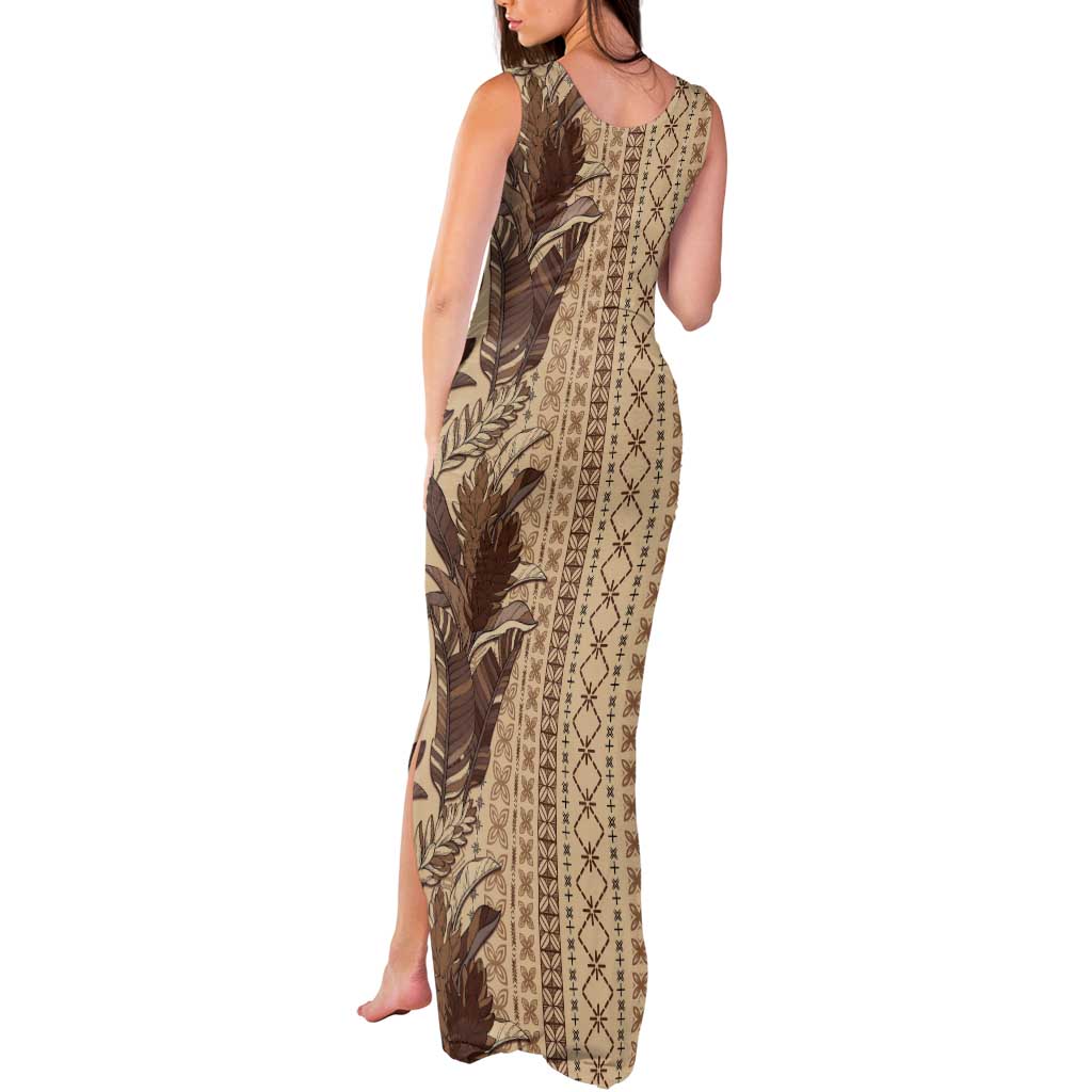 Women's Day Samoa Malu Tattoo Inspired Mix Teuila Tank Maxi Dress Vintage Tapa LT7 - Polynesian Pride