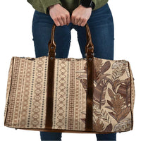 Women's Day Samoa Malu Tattoo Inspired Mix Teuila Travel Bag Vintage Tapa