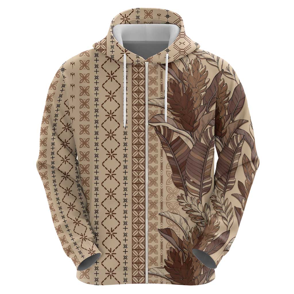Women's Day Samoa Malu Tattoo Inspired Mix Teuila Zip Hoodie Vintage Tapa LT7 - Polynesian Pride