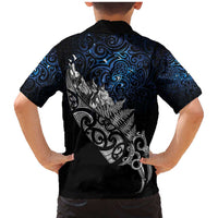 Maori Matariki Family Matching Mermaid Dress and Hawaiian Shirt Landscape Styled Fern - Galaxy