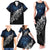 Maori Matariki Family Matching Tank Maxi Dress and Hawaiian Shirt Landscape Styled Fern - Galaxy