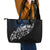 Maori Matariki Leather Tote Bag Landscape Styled Fern - Galaxy